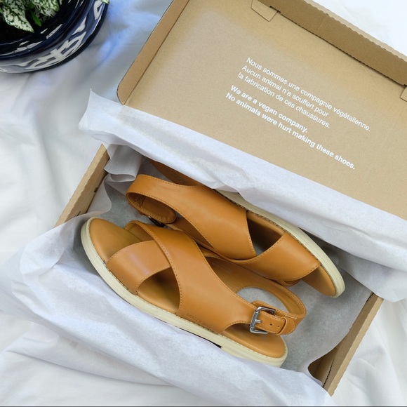 Matt & Nat Shoes - Matt and Nat Tan Vegan Strap Villeray Sandals